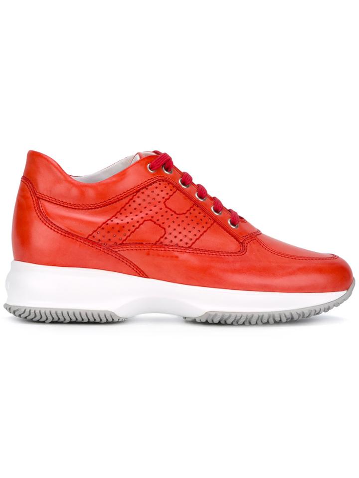 Hogan Lace-up Sneakers - Yellow & Orange