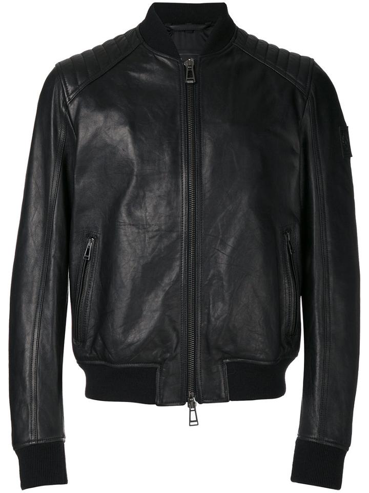 Belstaff - Leather Jacket - Men - Leather/viscose - 52, Black, Leather/viscose