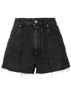 Givenchy Raw Edge Denim Shorts - Black