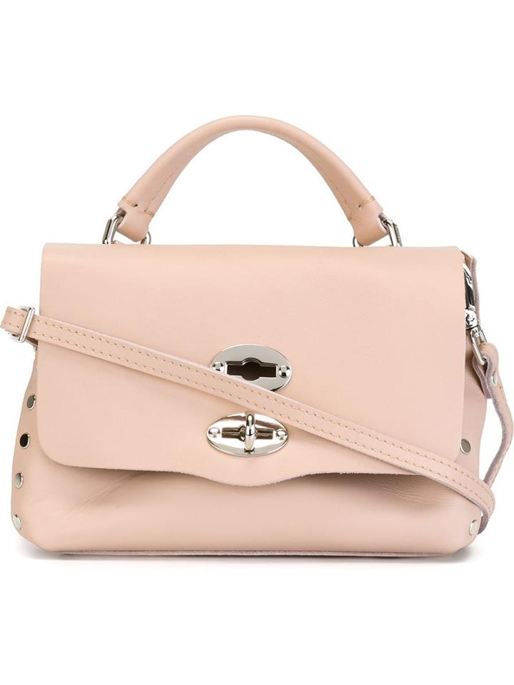 Zanellato Small Postina Crossbody Bag, Women's, Pink/purple, Leather