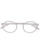 Blyszak Round Frame Glasses, Grey, Metal (other)