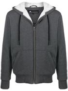 Moose Knuckles Faux Fleece-lined Hoodie - Grey