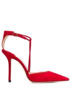 Jimmy Choo Leta 100 Pumps - Red