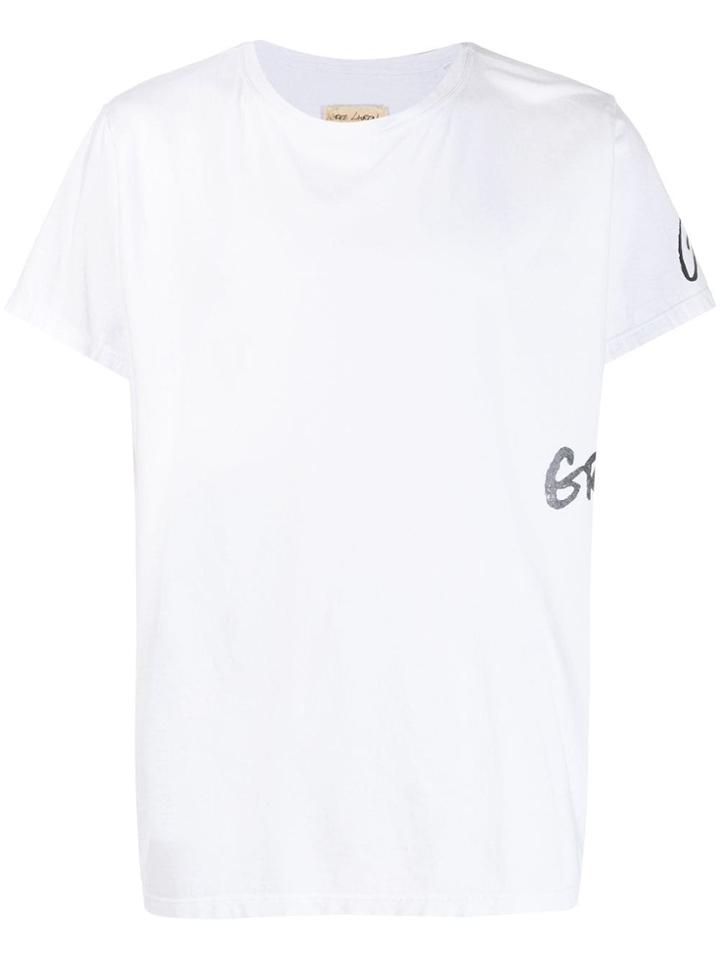 Greg Lauren Logo Print T-shirt - White
