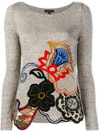 Etro Patchwork Embellished Cotton-blend Jumper