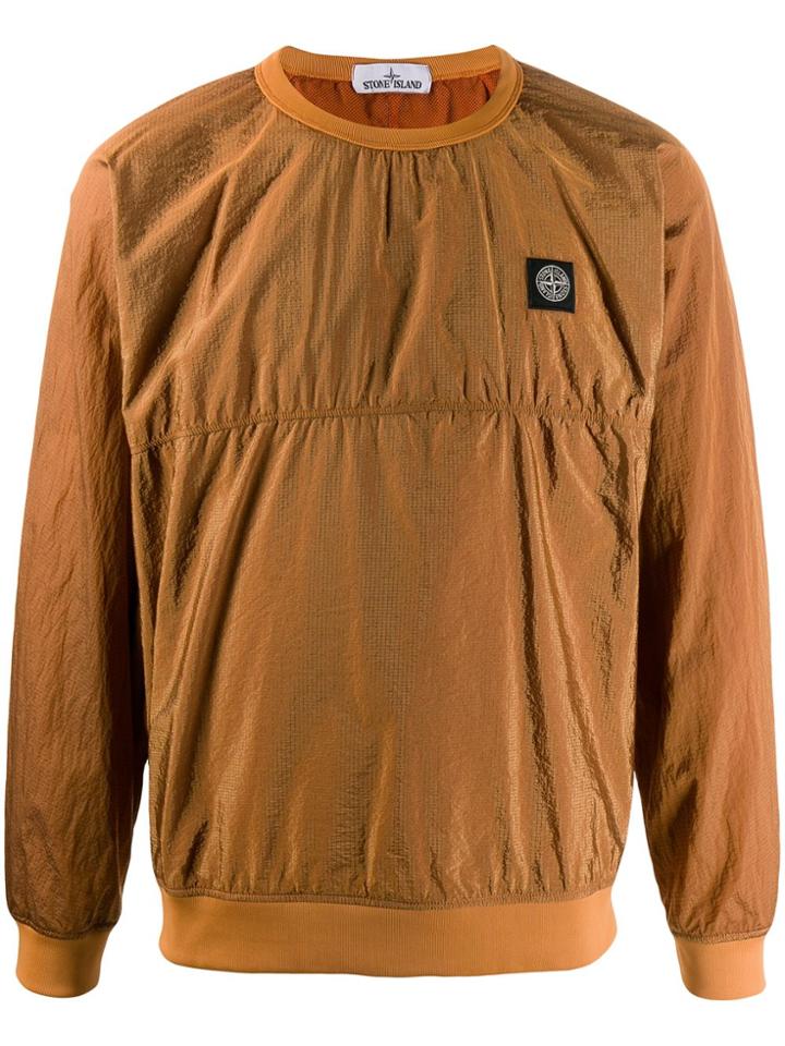 Stone Island Rip Stop Sweatshirt - Orange