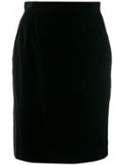Yves Saint Laurent Pre-owned Straight Short Skirt - Black
