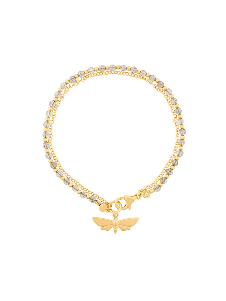 Astley Clarke Moth Biography Bracelet - Metallic