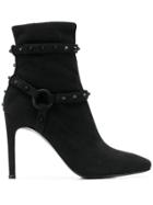 Kendall+kylie Studded Stiletto Ankle Boots - Black