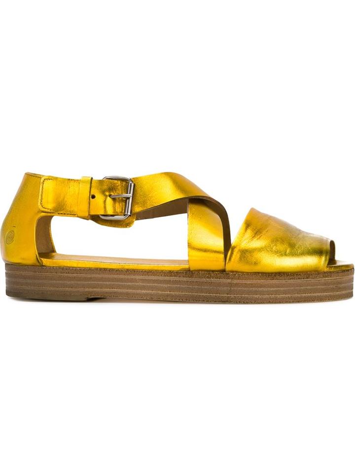 Marsèll Cross Strap Metallic Sandals