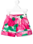 Mi Mi Sol Floral Print Shorts, Toddler Girl's, Size: 2 Yrs, Pink/purple