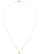 Hirondelle Studded Heart Pendant Necklace, Women's, Metallic