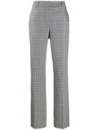 Essentiel Antwerp Check Print Straight-leg Trousers - Black