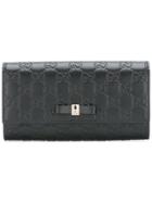 Gucci Bow Gucci Continental Wallet - Black