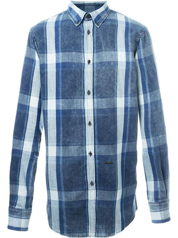 Dsquared2 Button Down Plaid Shirt