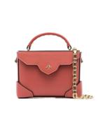 Manu Atelier Salmon Pink Micro Bold Leather Box Bag