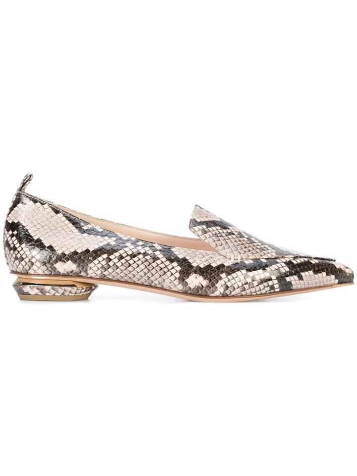 Nicholas Kirkwood 18mm Beya Loafers - Nude & Neutrals