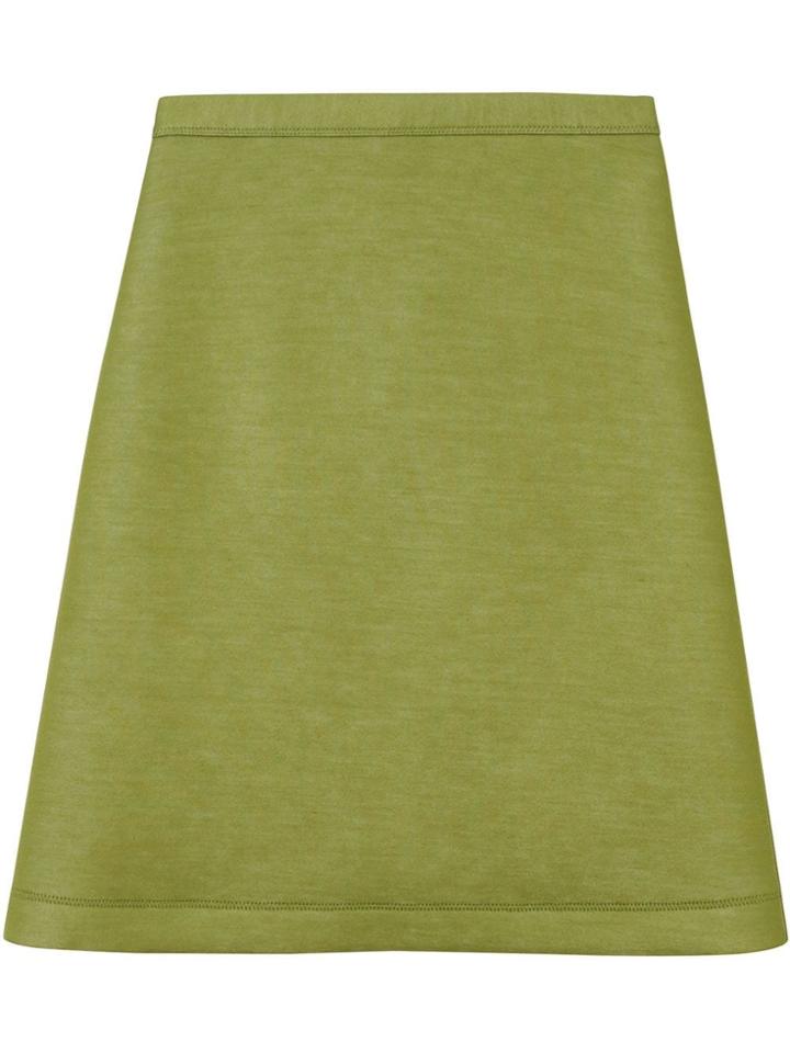 Burberry Double-faced Neoprene Skirt - Green