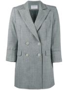 Osman Double Breasted Wool Jacket - Grey