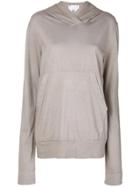 Lost & Found Rooms Hooded Longsleeved T-shirt - Nude & Neutrals