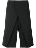 Jil Sander Tailored Wrap Shorts - Black