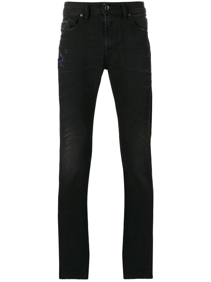 Diesel Skinny Jeans, Men's, Size: 32, Black, Cotton/spandex/elastane
