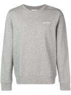Calvin Klein Contrast Logo Sweatshirt - Grey