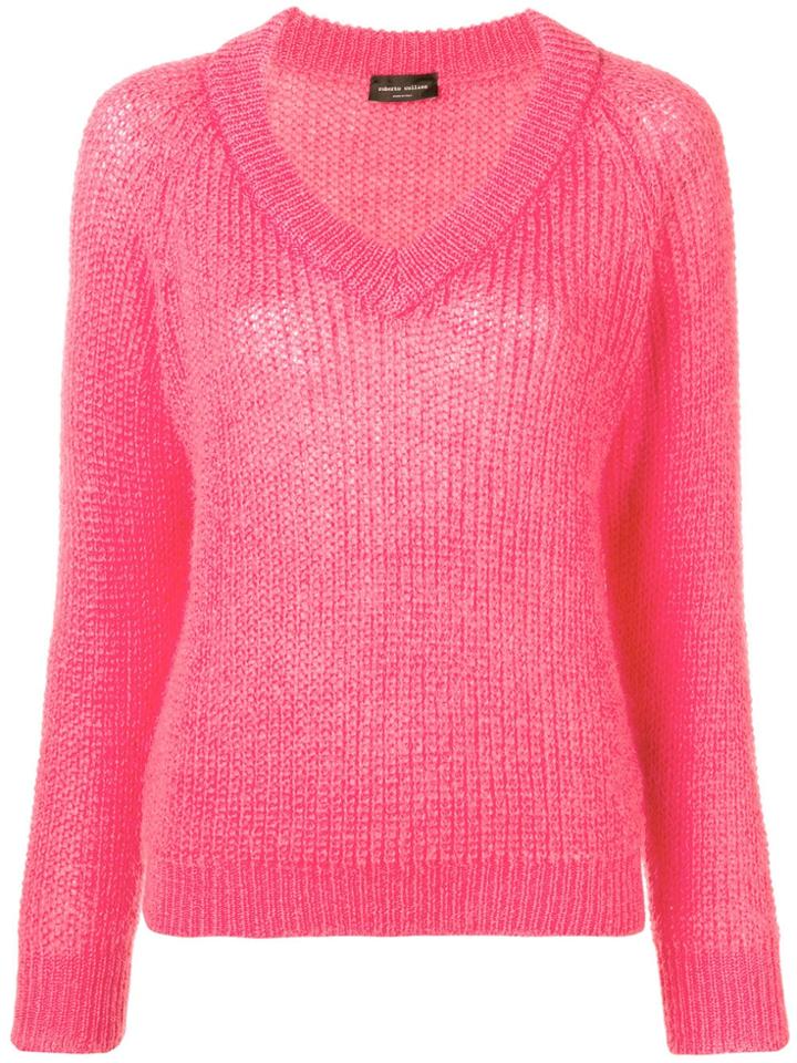 Roberto Collina V-neck Sweater - Pink