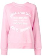 Zadig & Voltaire Logo Sweater - Pink