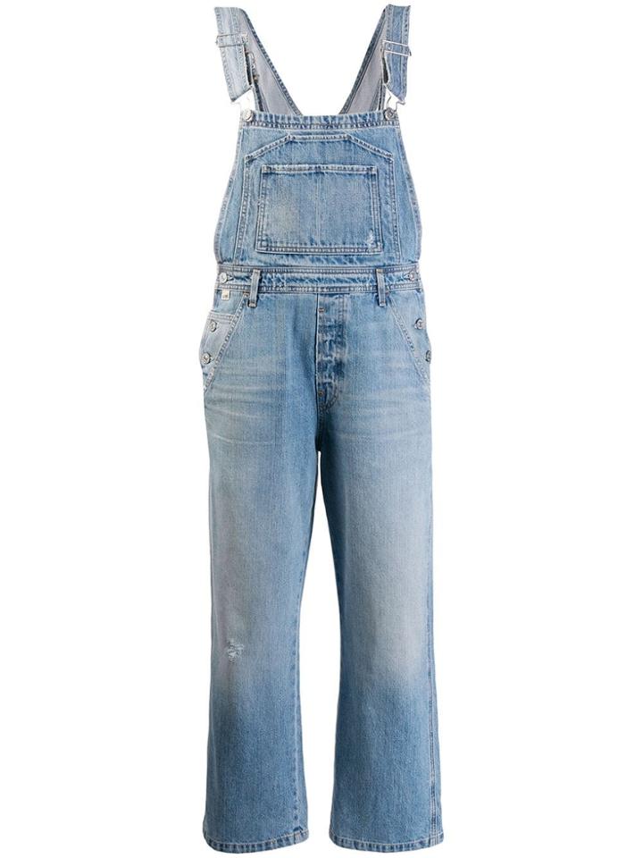 Citizens Of Humanity Cropped Dungarees - Blue