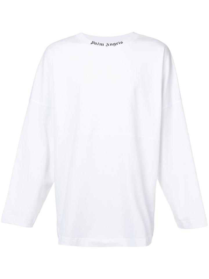 Palm Angels Long-sleeve Logo T-shirt - White
