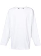 Palm Angels Long-sleeve Logo T-shirt - White
