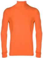 Raf Simons Turtle-neck Fitted Top - Yellow & Orange