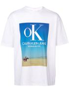 Calvin Klein Jeans Est. 1978 Logo Photo Print T-shirt - White