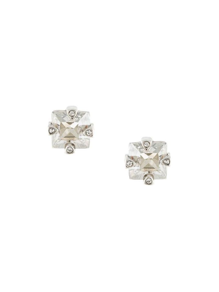 Tani By Minetani Square Studl Earrings - Silver