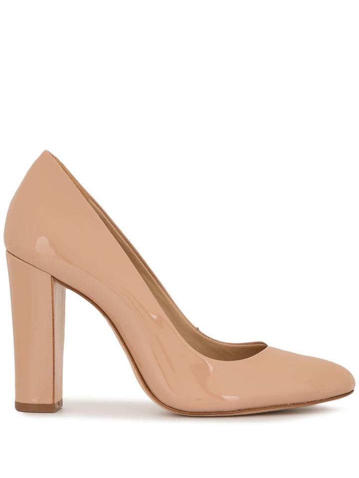Schutz Chunky Heel Pumps - Neutrals