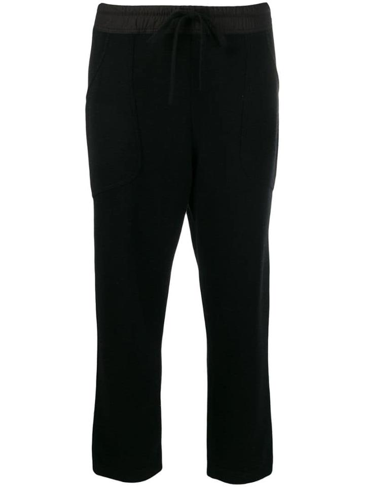 Gentry Portofino Cashmere Track Trousers - Black