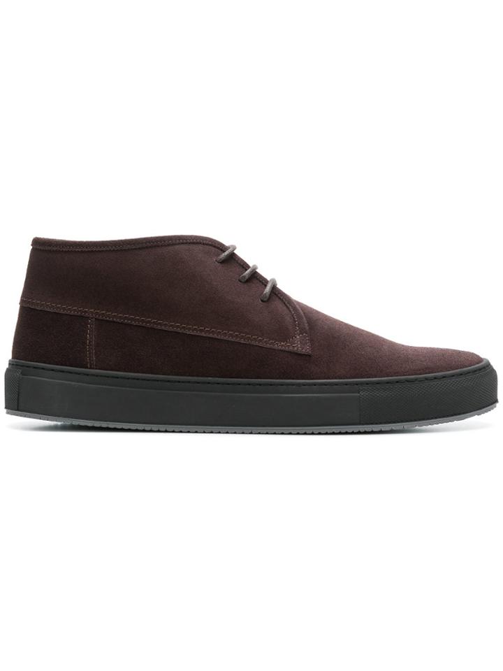 Corneliani Almond Toe Lace Up Shoes - Brown