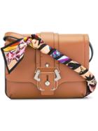 Paula Cademartori Front Flap Shoulder Bag, Women's, Brown, Leather
