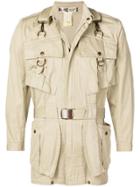 Kansai Yamamoto Vintage 1980's Belted Safari Jacket - Neutrals