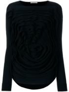 Stefano Mortari Ruched Jumper - Black