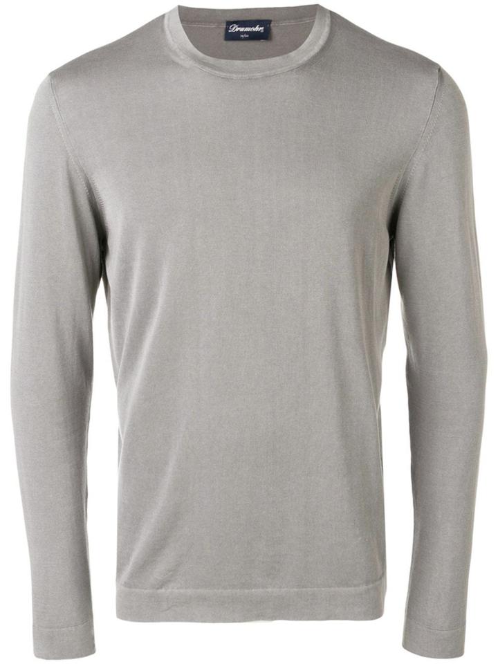 Drumohr Knit Crew Neck Jumper - Grey