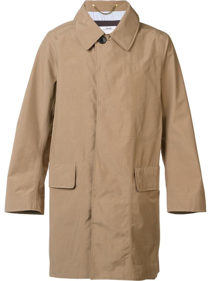 Visvim Single Breasted Coat - Nude & Neutrals