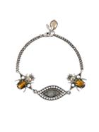 Alexander Mcqueen 'eye Bug' Bracelet, Women's, Metallic