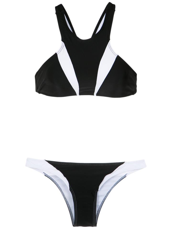 Lygia & Nanny Panelled Bikini Set - Black