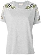 Michael Michael Kors Floral Appliqué T-shirt - Grey