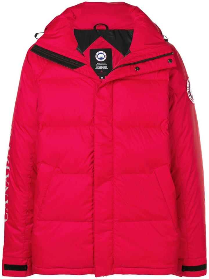 Canada Goose Oversized Padded Jacket - Red