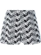 Giamba Floral Embroidered Shorts