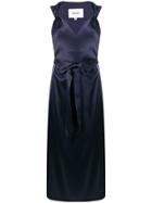 Nanushka V-neck Belted Dress - Blue
