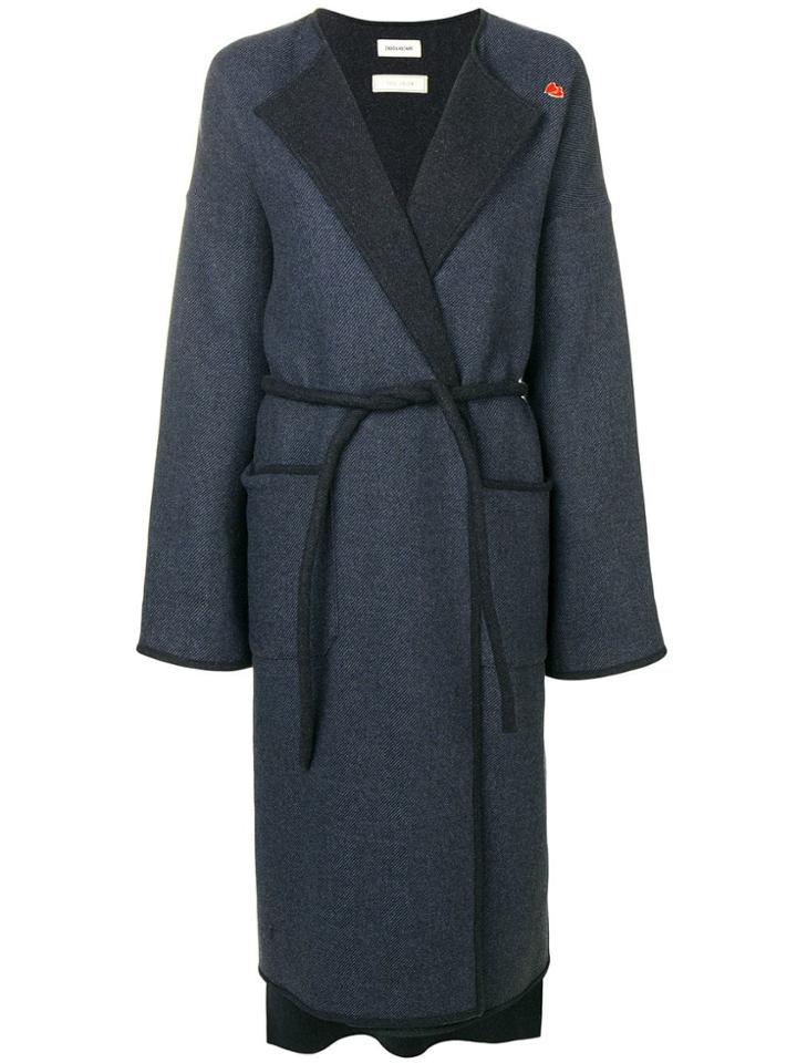 Zadig & Voltaire Mood Trench Coat - Blue
